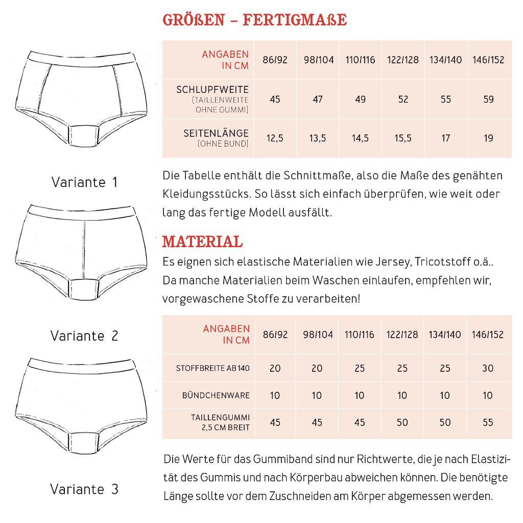 Papierschnittmuster Pant Marla Gr. 86-152